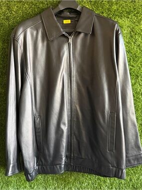 4XT NWOT Roundtree & Yorke Premium Leather Jacket Coat Big Tall